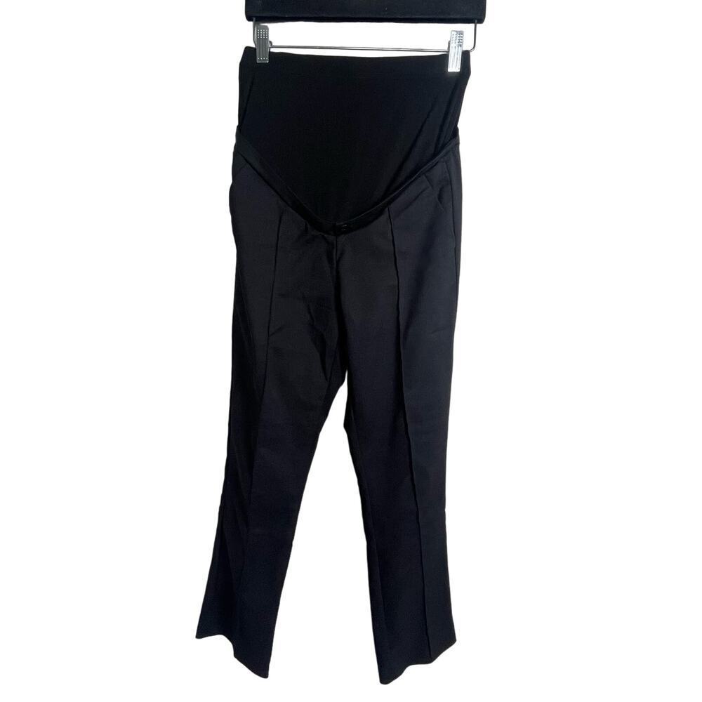Seraphine Maternity Black‎ Over the Pump Skinny Crease Pants Size 4